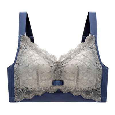 大胸显小内衣女显胸小薄款聚拢收副乳防下垂胸罩缩胸大码乳胶文胸