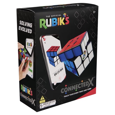 美国Rubik’s Cube ConnectedX 蓝牙连接魔方 三阶磁力魔方计时
