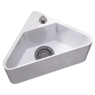 三角拖把池转角挂墙式洗拖布池卫生间小尺寸小户型阳台家用墩布池