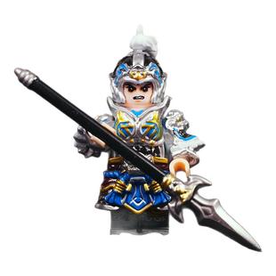 2025新款三国演义可动积木人仔赵云适用于乐高拼装玩具男孩礼物