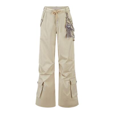 13DE MARZO 秋冬新款女士链条小熊伞裤百搭休闲裤银泰百货 300178