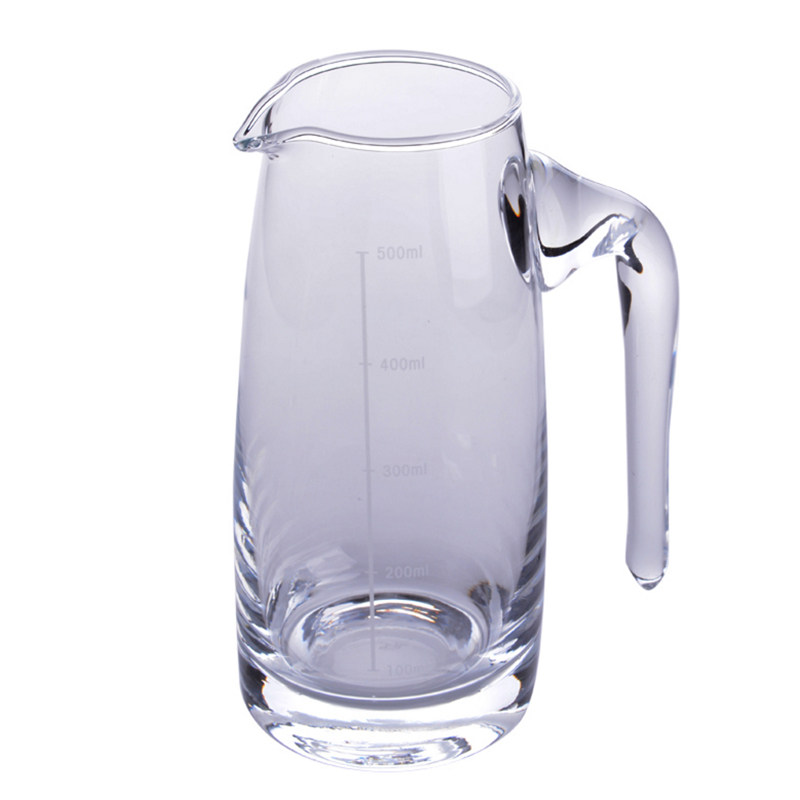 加厚白酒分酒器小白酒杯套装玻璃酒壶家用公杯刻度公道杯带柄二两