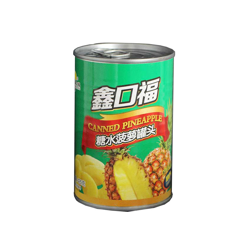 包邮鑫口福糖水菠萝425gx5罐片状
