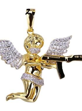 revenge Angel Necklace 丘比特复仇天使吊坠项链男女情侣锁骨链