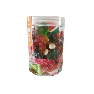 阿斯塔特酸沙软糖橡皮糖涂油水果糖夹心爆浆怀旧零食自选罐装食品