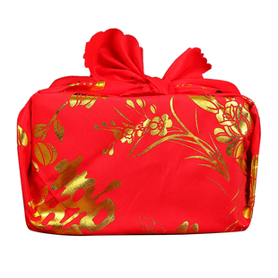 结婚用品婚礼婚庆包袱新娘陪嫁婚用的红色娘家嫁妆红包袱皮包裹布