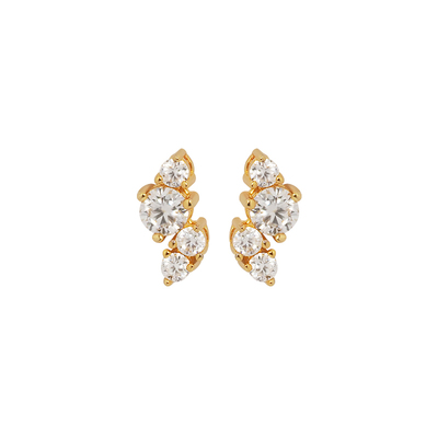 轻奢高品质莫桑钻石组合百搭耳钉