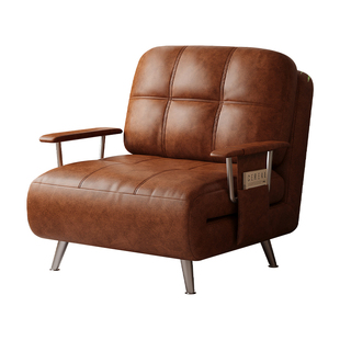 沙发床折叠两用2026新款小户型中古风客厅阳台卧室单人双人伸缩床