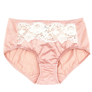美思内衣新款文胸舒适性感透气蕾丝中腰平角裆部纯棉女内裤头