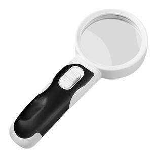 太阳火高倍20倍手持便携式放大镜电子IC线路主板维修带LED灯高清老人阅读看书看报手机用户外儿童学生探索