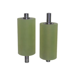 聚氨酯包胶主动轮驱动轴输送滑轮可定制铁芯外包胶辊耐磨动力滚筒