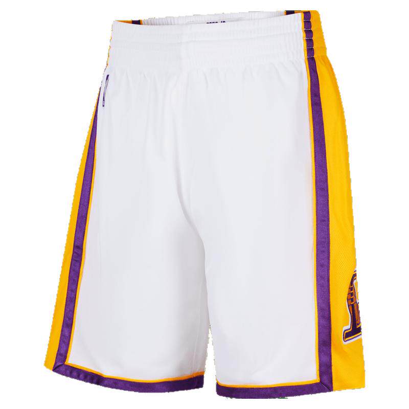 MN湖人队09-10赛季球裤美式复古百搭透气轻便礼盒装球员版男NBA