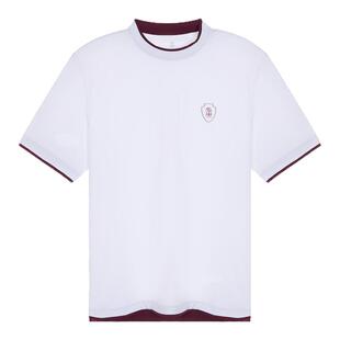 BC BRUNELLO CUCINELLI 男士撞色短袖圆领短袖T恤银泰 301574