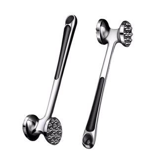 不锈钢松肉锤厨房家用拍牛排锤子嫩肉断筋器工具敲打神器