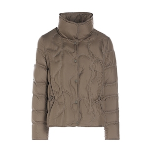 JESSIE琥珀流光风短款90鸭绒羽绒服女茧型保暖外套2025年冬季新款