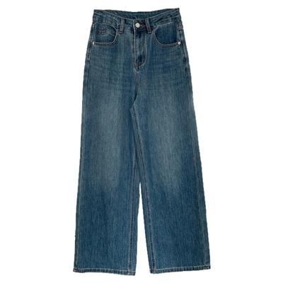 显瘦垂感四面弹加绒窄版阔腿裤