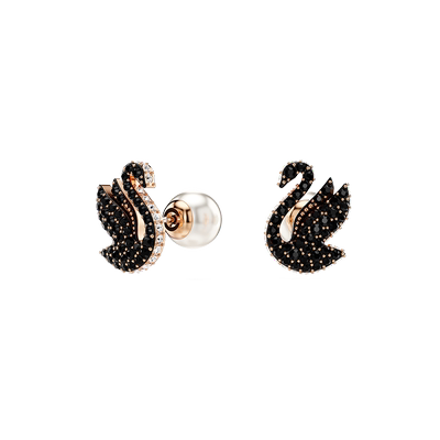 施华洛世奇Swan天鹅耳钉配饰饰品高级仿珍珠送礼物