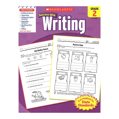学乐成功系列 Scholastic Success With Writing, Grade 2 二年级 写作练习 小学生家庭练习册