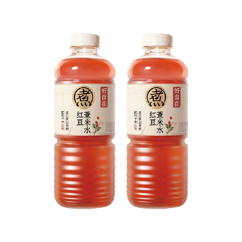 元气森林好自在红豆薏米水900ml*2瓶装