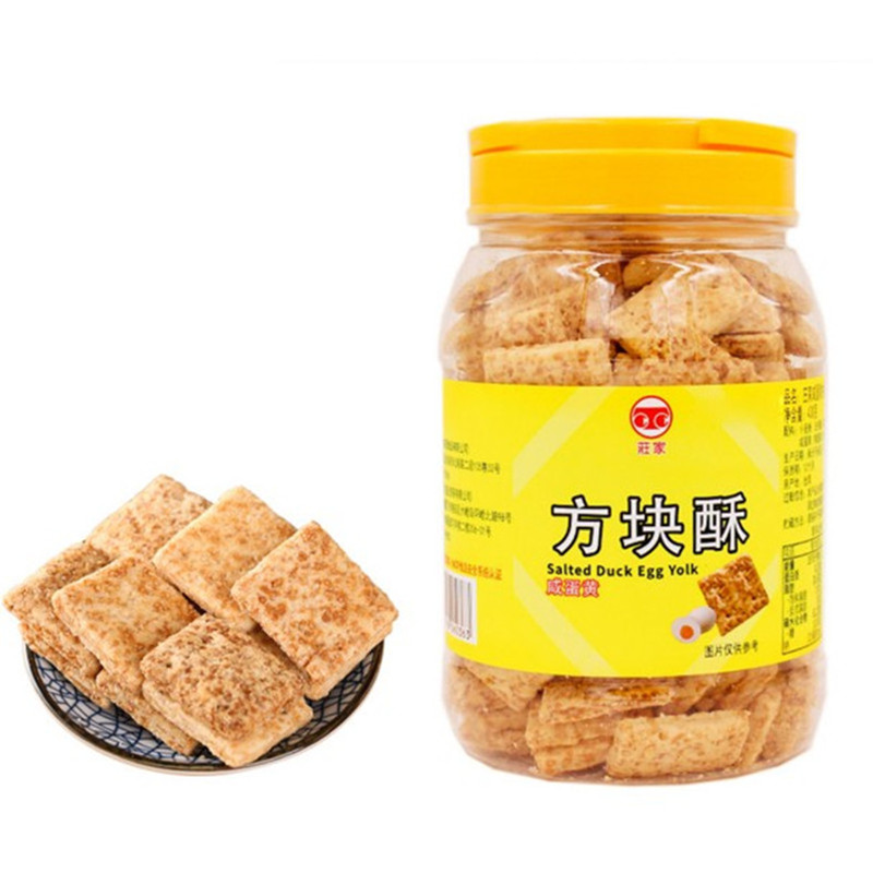 大桶500g庄家方块酥台湾饼干