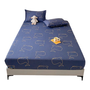 卡通全棉床笠罩儿童2026新款A类母婴纯棉床罩学生防尘床垫保护罩