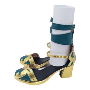 永劫无间迦南绝代风华cos鞋子定制绿色游戏cosplay靴子来图定做