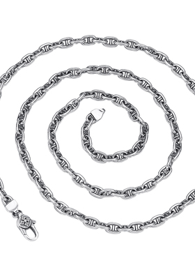 s925纯银潮人猪鼻子扣金刚杵泰银