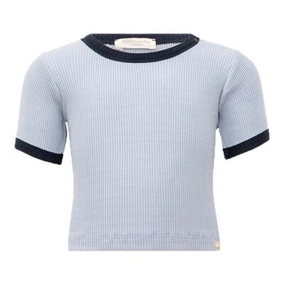 Minimalisma真丝高弹力花边短袖