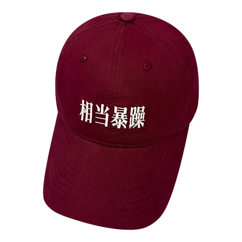 原创趣味标语刺绣文字棒球帽男女