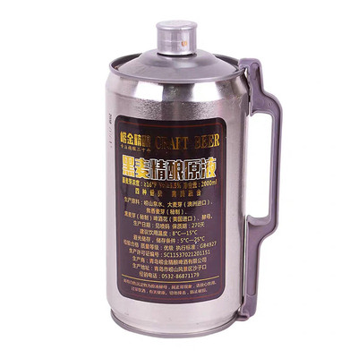 崂金精酿啤酒2升高浓度黑啤