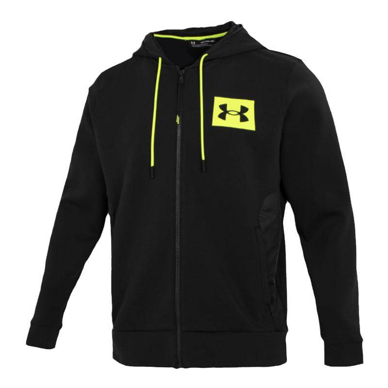 安德玛UA连帽卫衣男子健身训练运动休闲宽松梭织夹克外套1366232