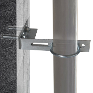 U型卡管卡支架 L型30#角铁角钢支架天然气管道固定支架消防管托架