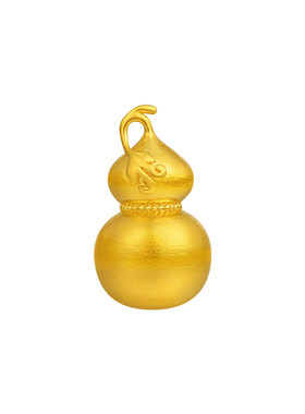 老庙黄金南瓜爬藤葫芦足金工艺摆件送礼送朋友生日礼物