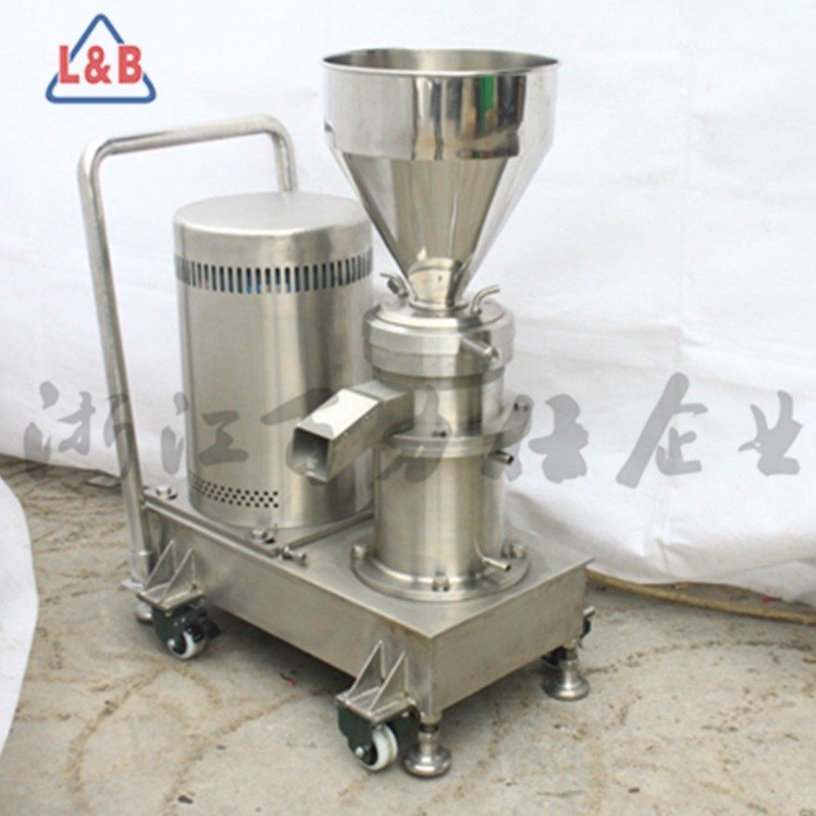 不锈钢卫生级胶体磨 粉碎骨泥设备 移动 分体式胶体磨厂家