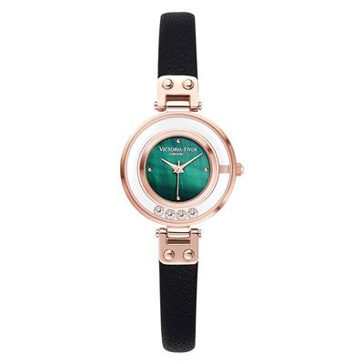 VictoriaHyde小绿表女士石英表