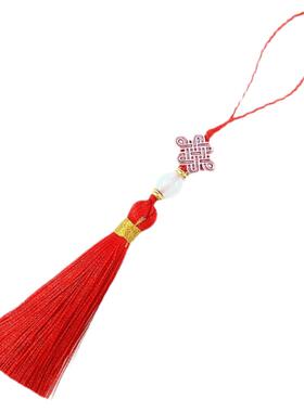 diy景泰蓝中国结合金祥云吊穗
