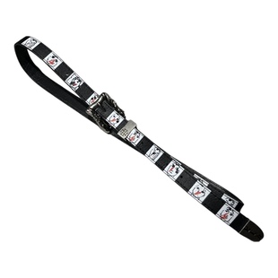 ERD忧郁富的二代黑色皮带人物手绘朋克摇滚做旧腰带男女同款装饰