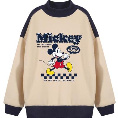 男童一体绒冬季加绒卫衣