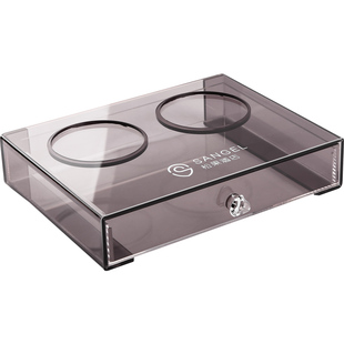 酒店宾馆牙具盒卫生间台面纸巾盒定制logo客房洗漱用品收纳盒托盘