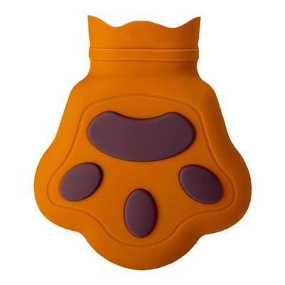 熊掌硅胶热水袋注水迷你小号随身便携微波炉加热敷肚子可爱暖水袋