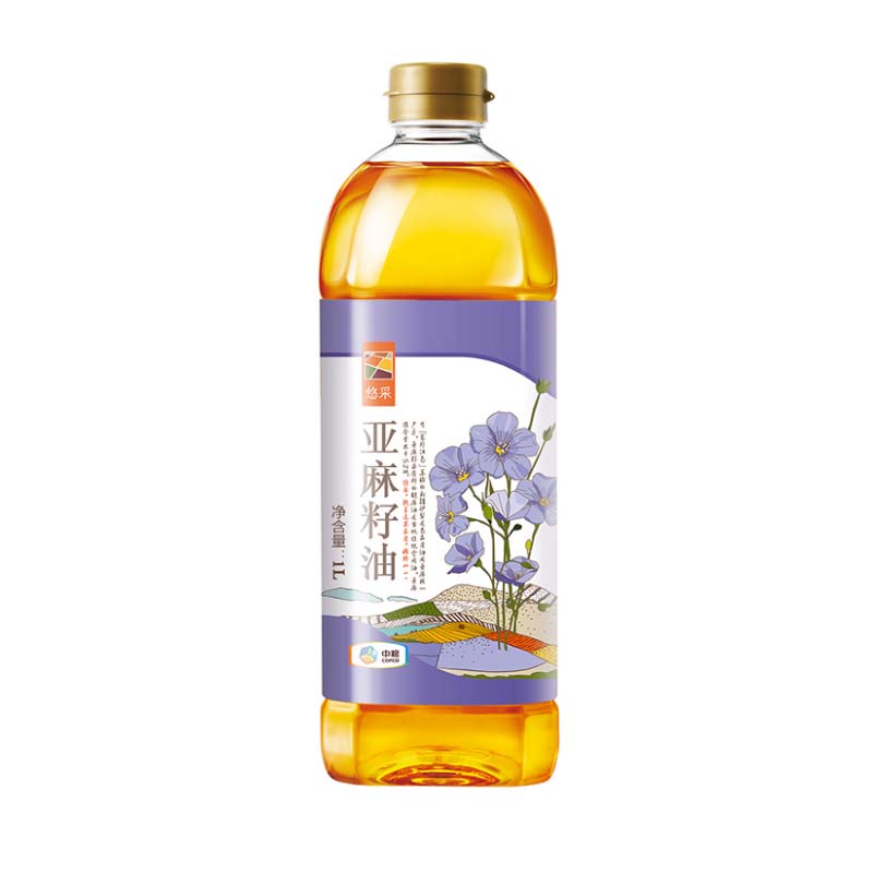 中粮悠采厨房初萃亚麻籽油1l