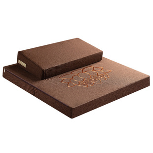 打坐垫禅修垫蒲团静坐冥想拜佛打座坐禅垫子加厚椰棕折叠布跪拜垫