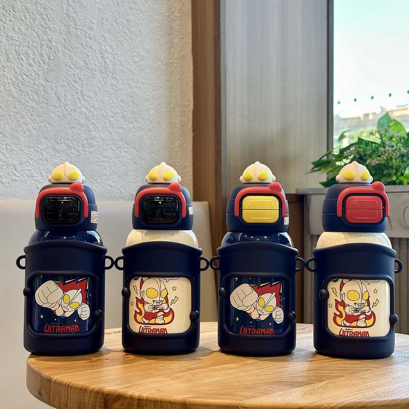 新款卡通学生儿童水杯316显不锈钢双保温杯饮大容量食品级智能温