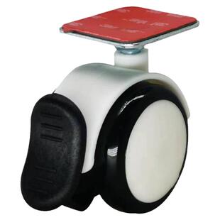 粘贴式底板万向轮轮子免打孔静音小滑滚轮办公家具落地灯即粘脚轮