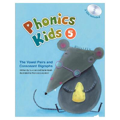 New Phonics Kids 5: The Vowel Pairs and Consonant Digraphs (BK+2CD) 幼儿自然拼读：元音组合和复合辅音 敦煌书局