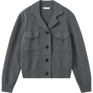 【羊毛】播倪妮同款针织轻盈短外套女冬新款松弛上衣BDS4UD3713