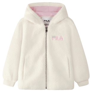 【新雪丽棉】FILA斐乐儿童棉服小童2025年冬季新款毛绒外套女童