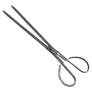 家用烧火烧柴加厚锻打老式火钳铁钳煤球夹碳加长环卫垃圾夹煤块钳