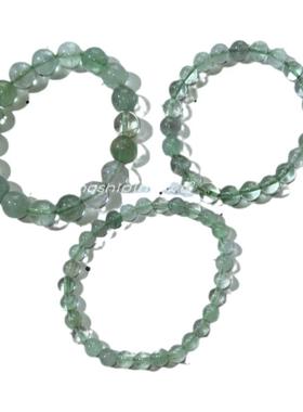 天然巴西绿发晶手链单圈