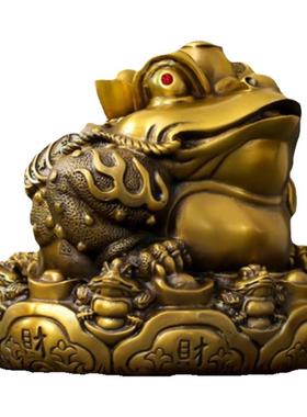 铜九子蟾金蟾蛤蟆蟾王八方纳财